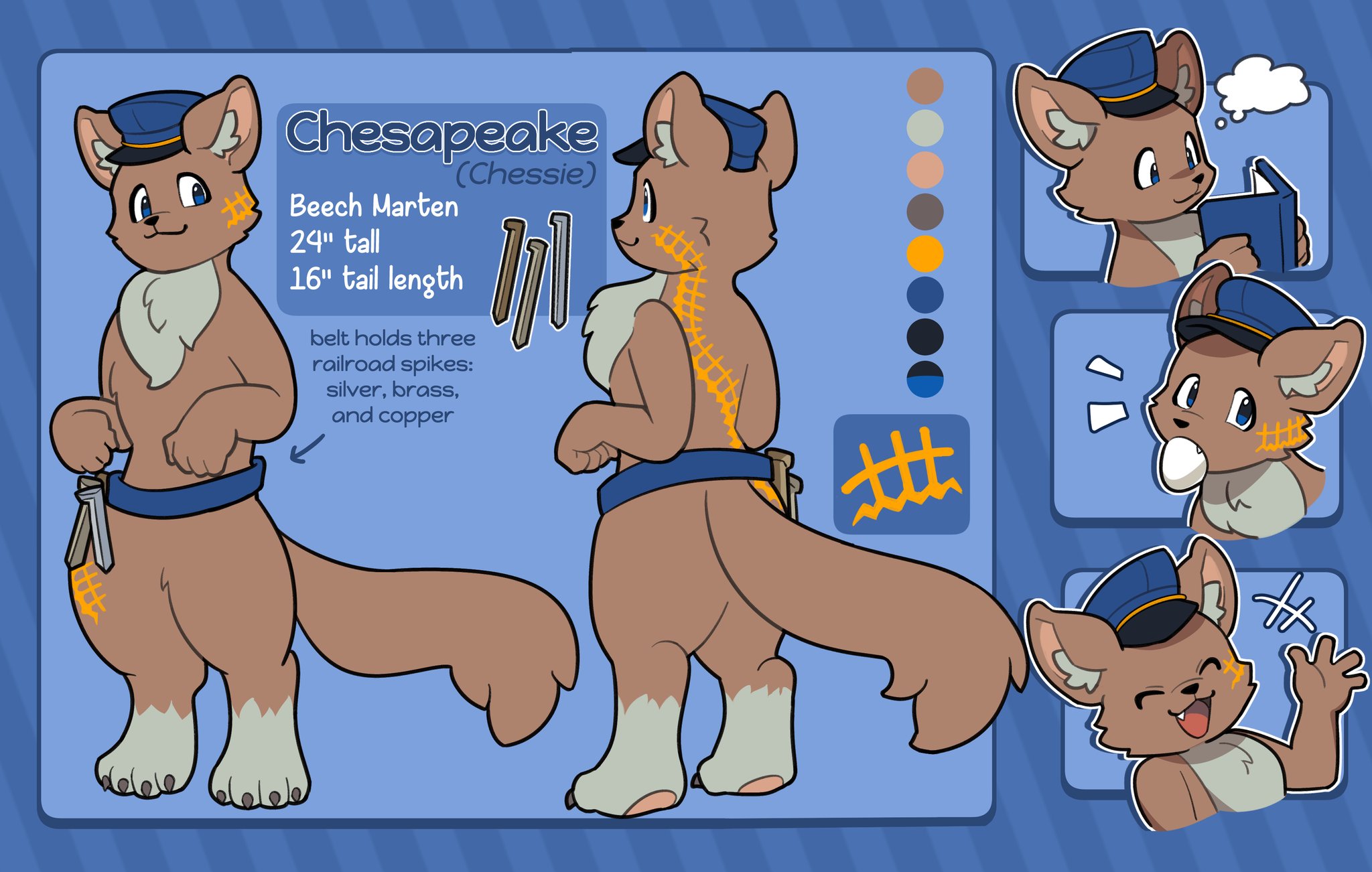 Ref sheet of Chesapeake, the Beech Marten