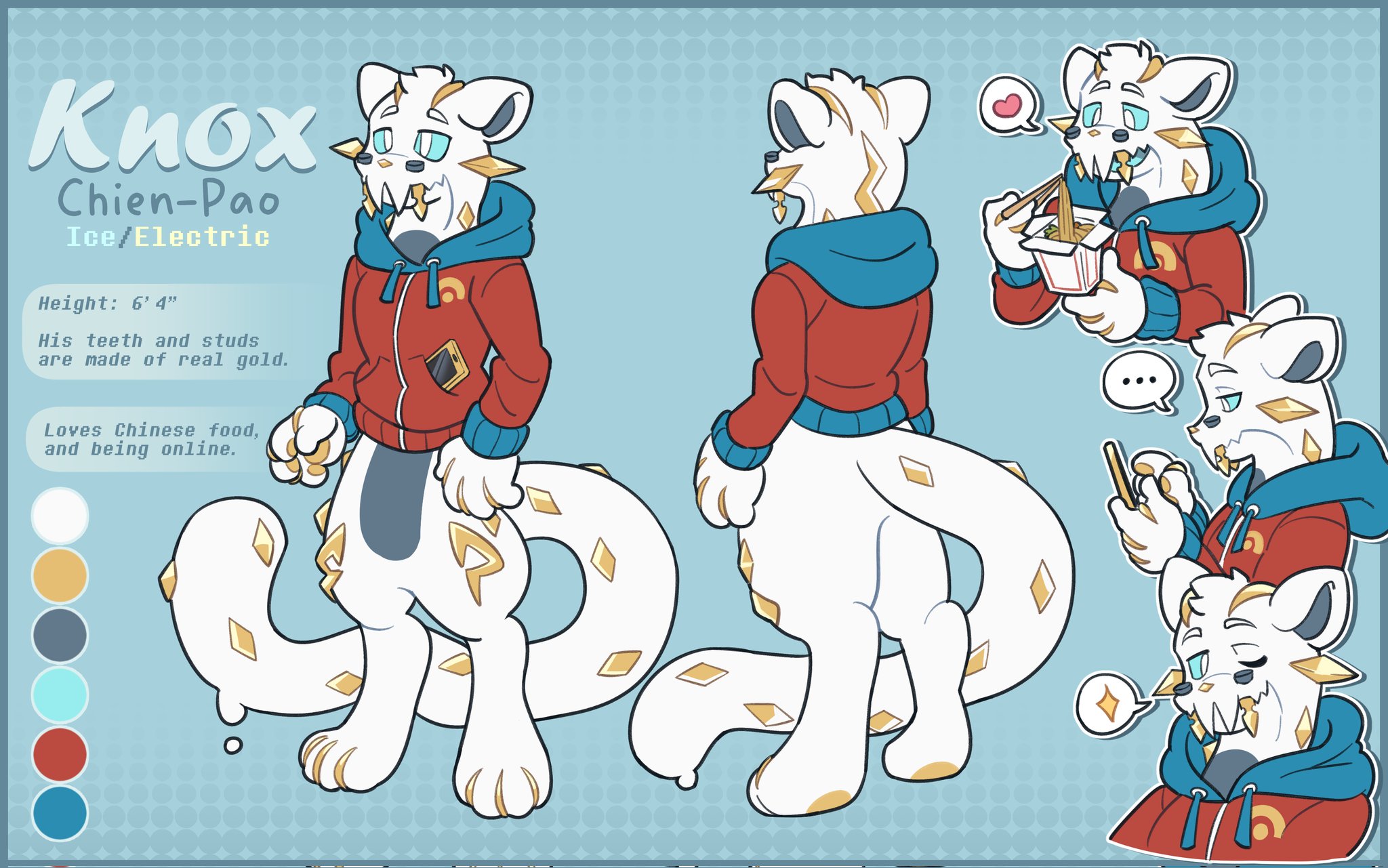 Ref sheet of Knox, the Chien-Pao